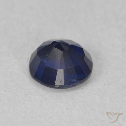 Kyanite Gemstone in 4.3 mm Size for Sale, Kyanite Stone in Dark Blue Color