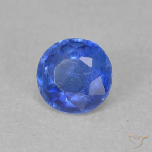 0.33 ct Blue Kyanite Stone, Natural Kyanite in Round Facet Shape for Sale
