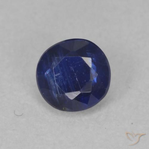 0.40 ct Blue Kyanite Stone, Natural Kyanite in Round Facet Shape for Sale