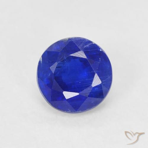 0.42ct Natural Navy Blue Kyanite, Round, SI