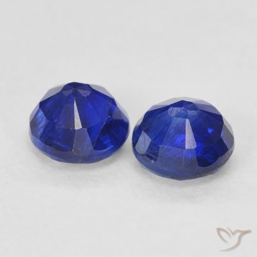 Kyanite Gemstones in 4.3 mm Size for Sale, Kyanite Stones in Dark Blue Color