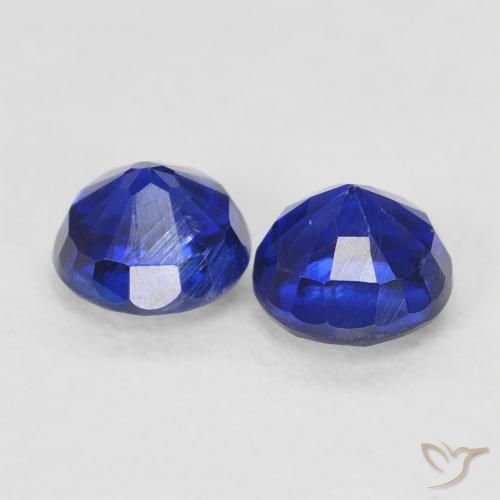 Kyanite Gemstones in 4.3 mm Size for Sale, Kyanite Stones in Deep Blue Color