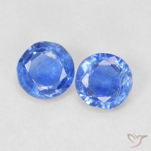 0.74ctw Natural Light Blue Kyanite, Round, SI