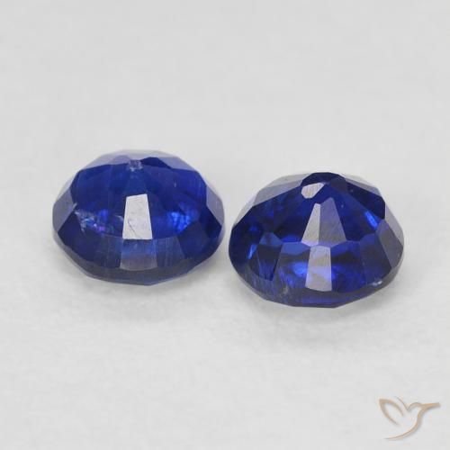 Kyanite Gemstones in 4.2 mm Size for Sale, Kyanite Stones in Dark Blue Color
