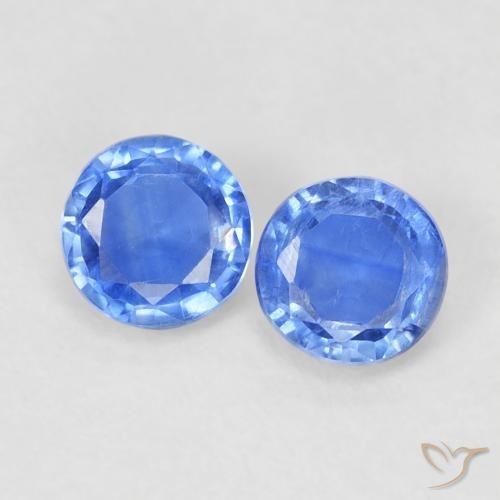 0.67ctw Natural Light Blue Kyanite, Round, VS-SI