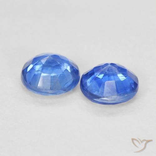 Kyanite Gemstones in 4 mm (calibrated) Size for Sale, Kyanite Stones in Light Blue Color