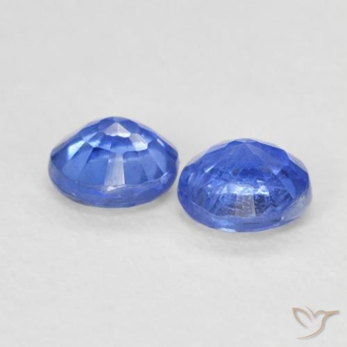 Kyanite Gemstones in 4.2 mm Size for Sale, Kyanite Stones in Medium Navy Blue Color