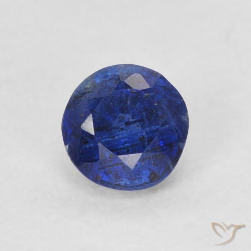 0.38ct Natural Navy Blue Kyanite, Round, SI