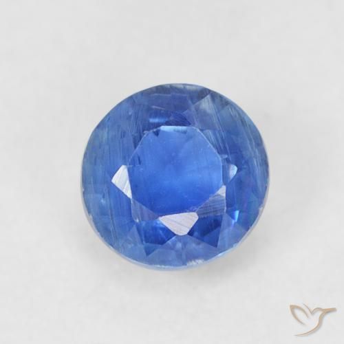 0.51ct Natural Baby Blue Kyanite, Round, SI, Photo A
