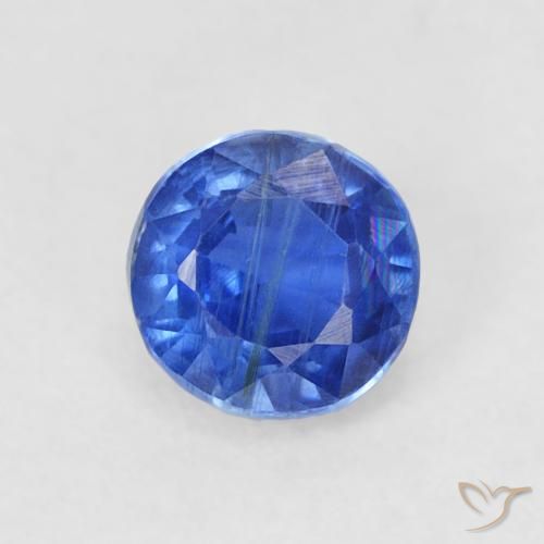 0.45ct Natural True Blue Kyanite, Round, SI