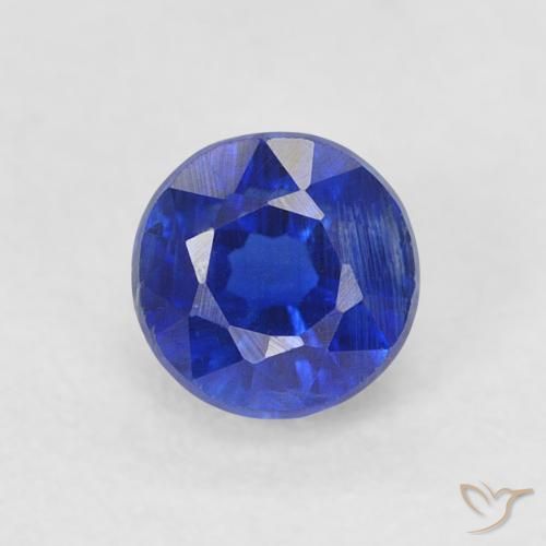 0.51ct Natural Dark Blue Kyanite, Round, SI