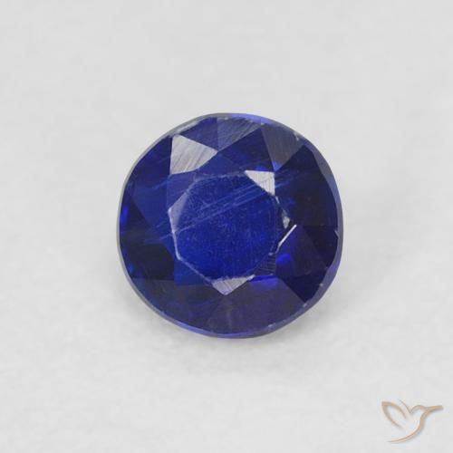 0.31 ct Blue Kyanite Stone, Natural Kyanite in Round Facet Shape for Sale