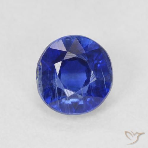 0.45ct Natural Navy Blue Kyanite, Round, SI
