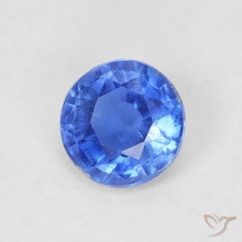 0.31 ct Blue Kyanite Stone, Natural Kyanite in Round Facet Shape for Sale