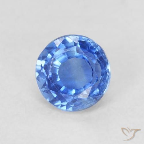 0.37 ct Blue Kyanite Stone, Natural Kyanite in Round Facet Shape for Sale