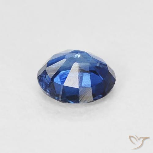 Kyanite Gemstone in 4.3 mm Size for Sale, Kyanite Stone in Light Navy Blue Color
