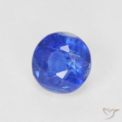 0.43 ct Blue Kyanite Stone, Natural Kyanite in Round Facet Shape for Sale