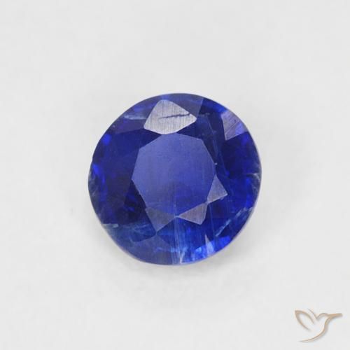 0.32 ct Blue Kyanite Stone, Natural Kyanite in Round Facet Shape for Sale