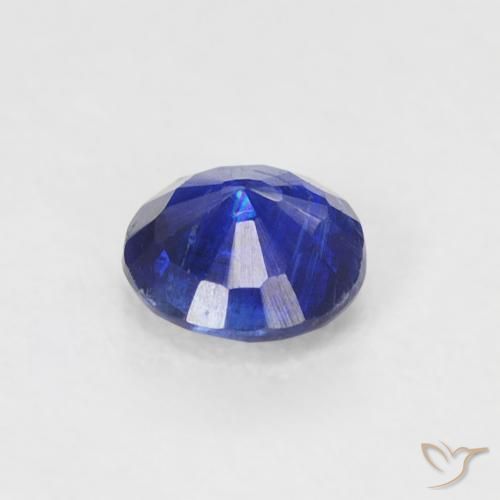 Kyanite Gemstone in 4.2 mm Size for Sale, Kyanite Stone in Intense Navy Blue Color