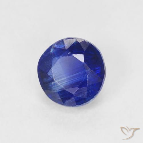 0.36 ct Blue Kyanite Stone, Natural Kyanite in Round Facet Shape for Sale