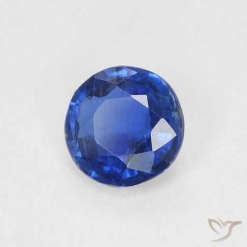 0.31 ct Blue Kyanite Stone, Natural Kyanite in Round Facet Shape for Sale