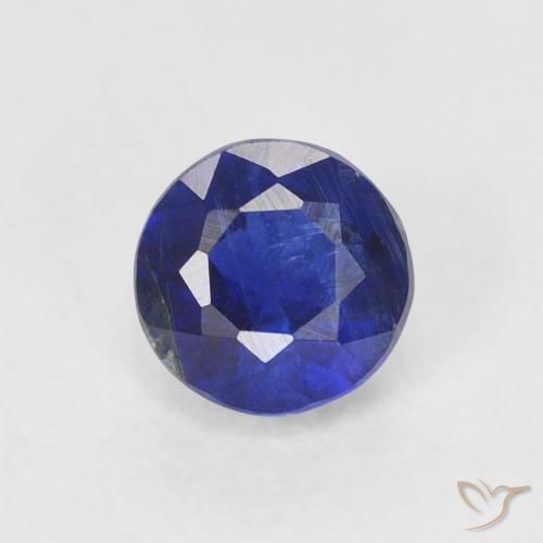 0.44ct Natural Bright Blue Kyanite, Round, SI