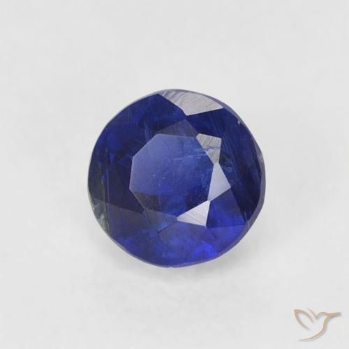 0.44 ct Blue Kyanite Stone, Natural Kyanite in Round Facet Shape for Sale