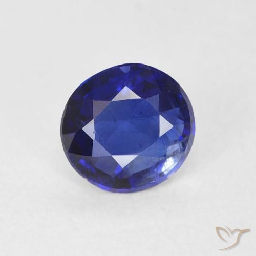 0.47ct Natural Royal Blue Kyanite, Round, SI