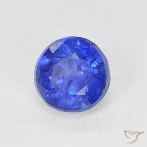 0.86 ct Blue Kyanite Stone, Natural Kyanite in Round Facet Shape for Sale
