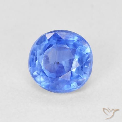 0.77 ct Blue Kyanite Stone, Natural Kyanite in Round Facet Shape for Sale