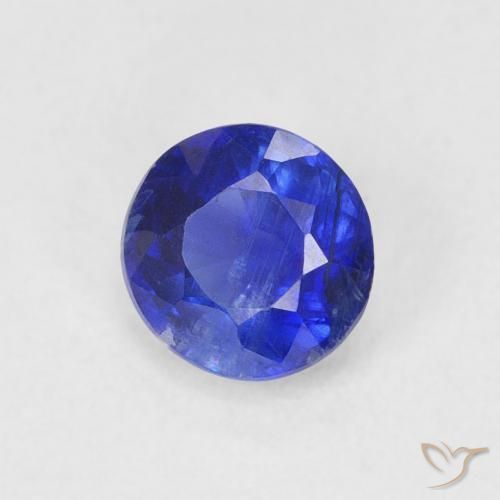 0.66 ct Blue Kyanite Stone, Natural Kyanite in Round Facet Shape for Sale