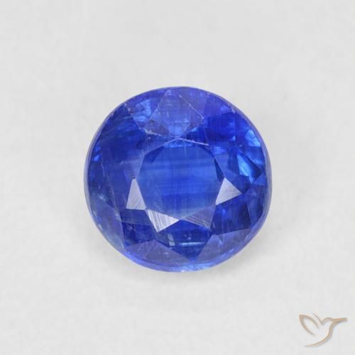 0.75ct Natural Navy Blue Kyanite, Round, SI