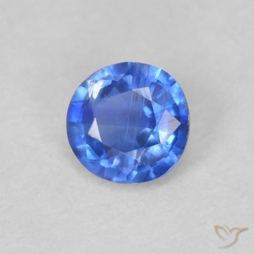 0.31 ct Blue Kyanite Stone, Natural Kyanite in Round Facet Shape for Sale