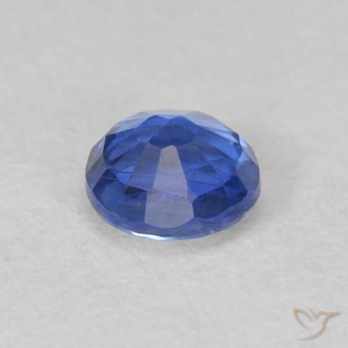 Kyanite Gemstone in 4.3 mm Size for Sale, Kyanite Stone in Deep Azure Blue Color