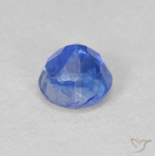 Kyanite Gemstone in 4.2 mm Size for Sale, Kyanite Stone in Deep Azure Blue Color