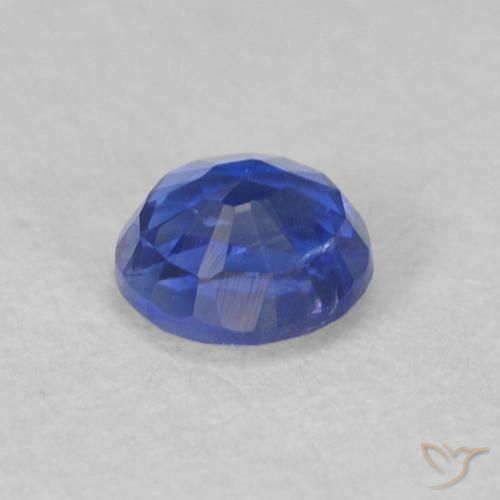 Kyanite Gemstone in 4.3 mm Size for Sale, Kyanite Stone in Deep Azure Blue Color