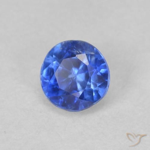 0.40 ct Blue Kyanite Stone, Natural Kyanite in Round Facet Shape for Sale