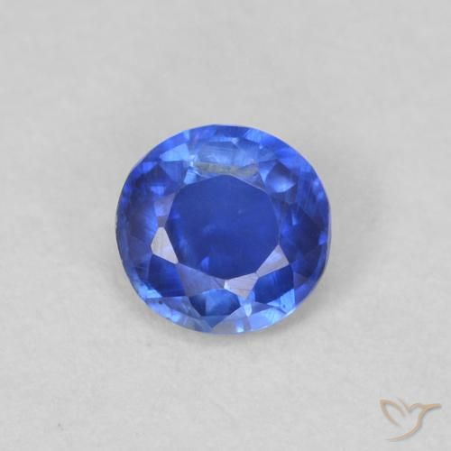 0.29ct Natural Deep Azure Blue Kyanite, Round, VS-SI