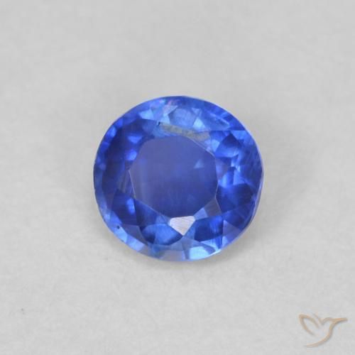 0.29 ct Blue Kyanite Stone, Natural Kyanite in Round Facet Shape for Sale