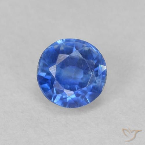 0.48ct Natural Bright Blue Kyanite, Round, VS-SI