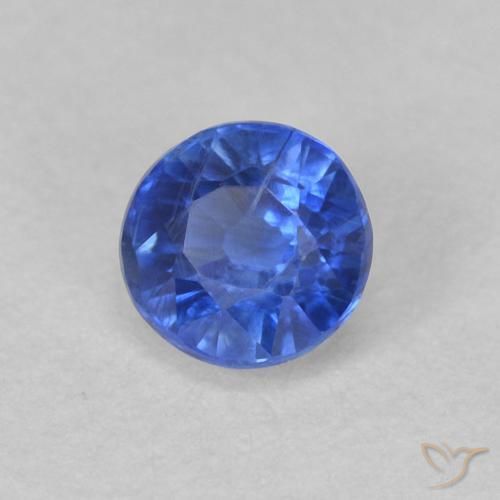 0.47 ct Blue Kyanite Stone, Natural Kyanite in Round Facet Shape for Sale