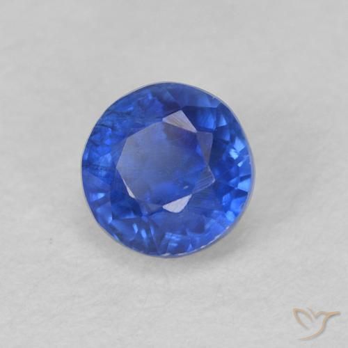 0.51 ct Blue Kyanite Stone, Natural Kyanite in Round Facet Shape for Sale