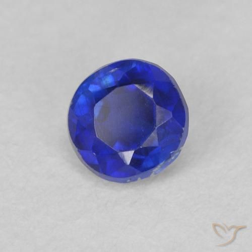 0.40 ct Blue Kyanite Stone, Natural Kyanite in Round Facet Shape for Sale