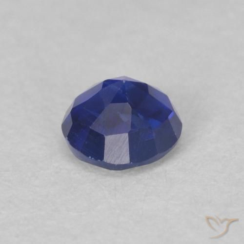 Kyanite Gemstone in 4.2 mm Size for Sale, Kyanite Stone in Intense Navy Blue Color