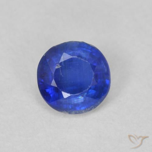 0.32ct Natural Bright Blue Kyanite, Round, VS-SI