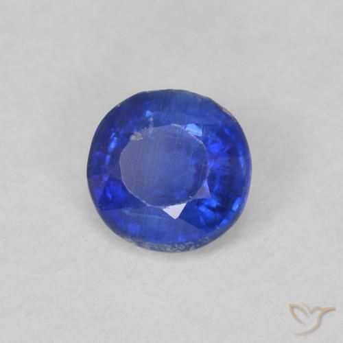 0.32 ct Blue Kyanite Stone, Natural Kyanite in Round Facet Shape for Sale