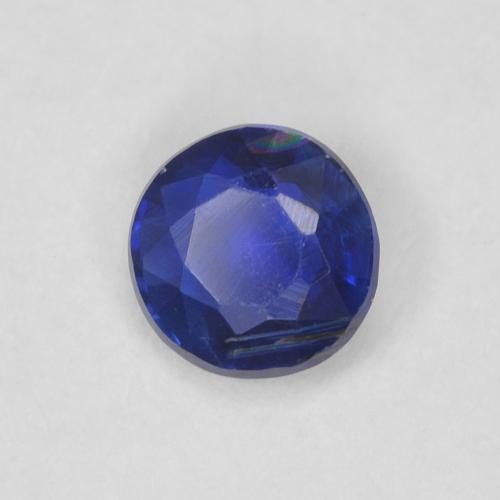 0.34 ct Blue Kyanite Stone, Natural Kyanite in Round Facet Shape for Sale