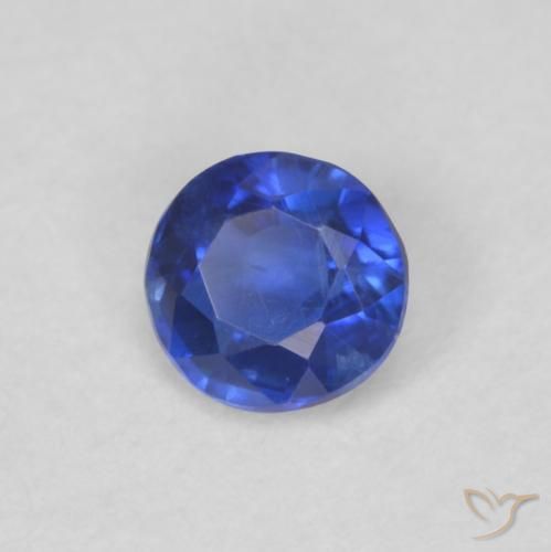 0.34 ct Blue Kyanite Stone, Natural Kyanite in Round Facet Shape for Sale