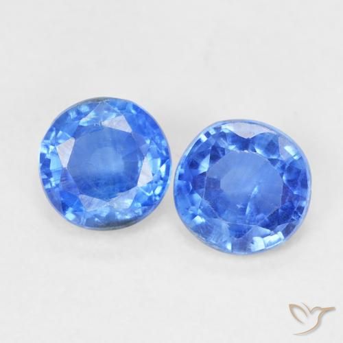 0.72ctw Natural Baby Blue Kyanite, Round, VS-SI