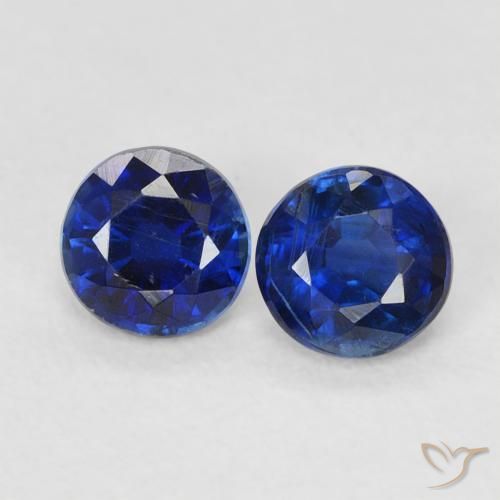 0.69 ctw Blue Kyanite Stones, Natural Kyanite in Round Facet Shape for Sale